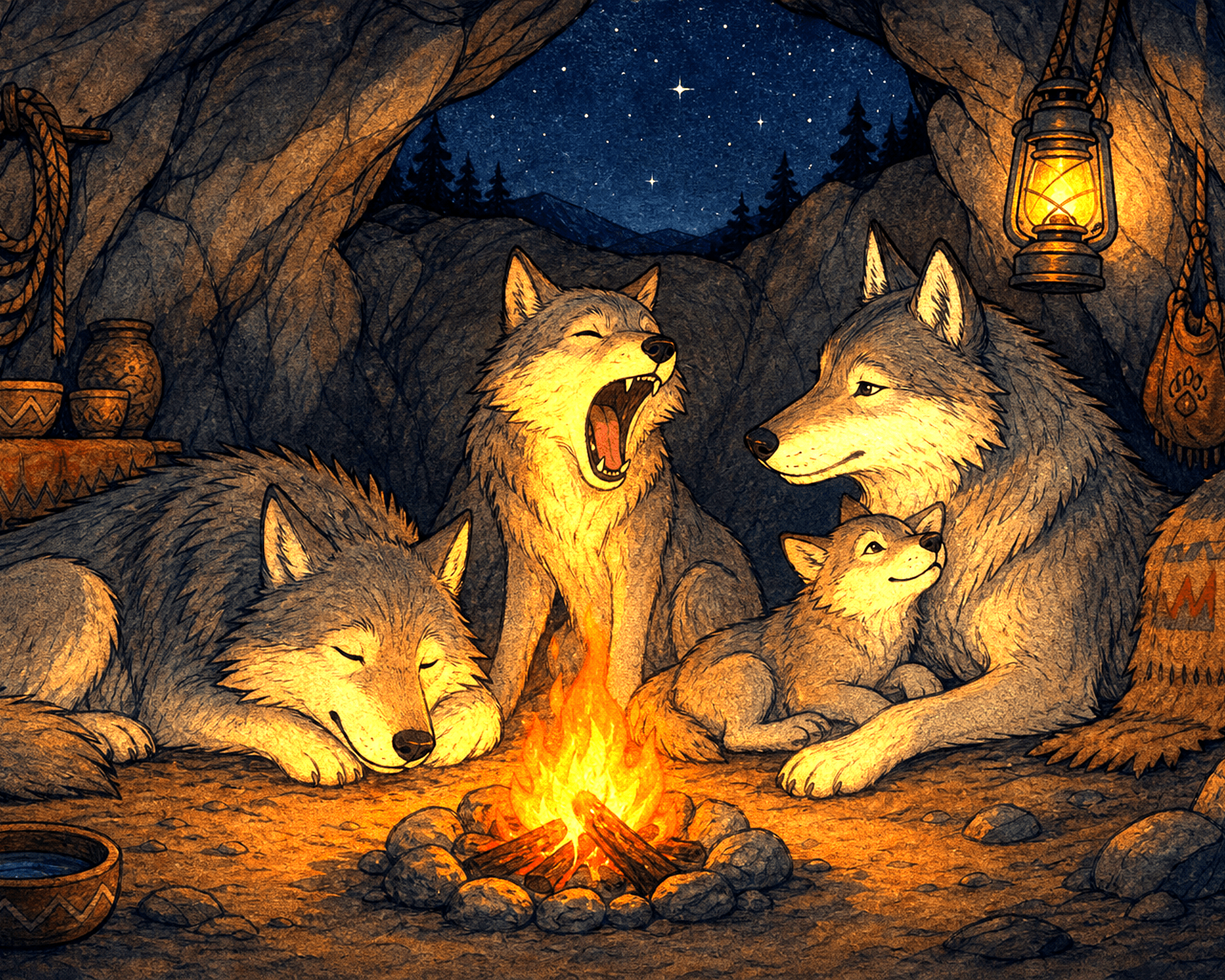 Den Pack, We rise together, in one place.