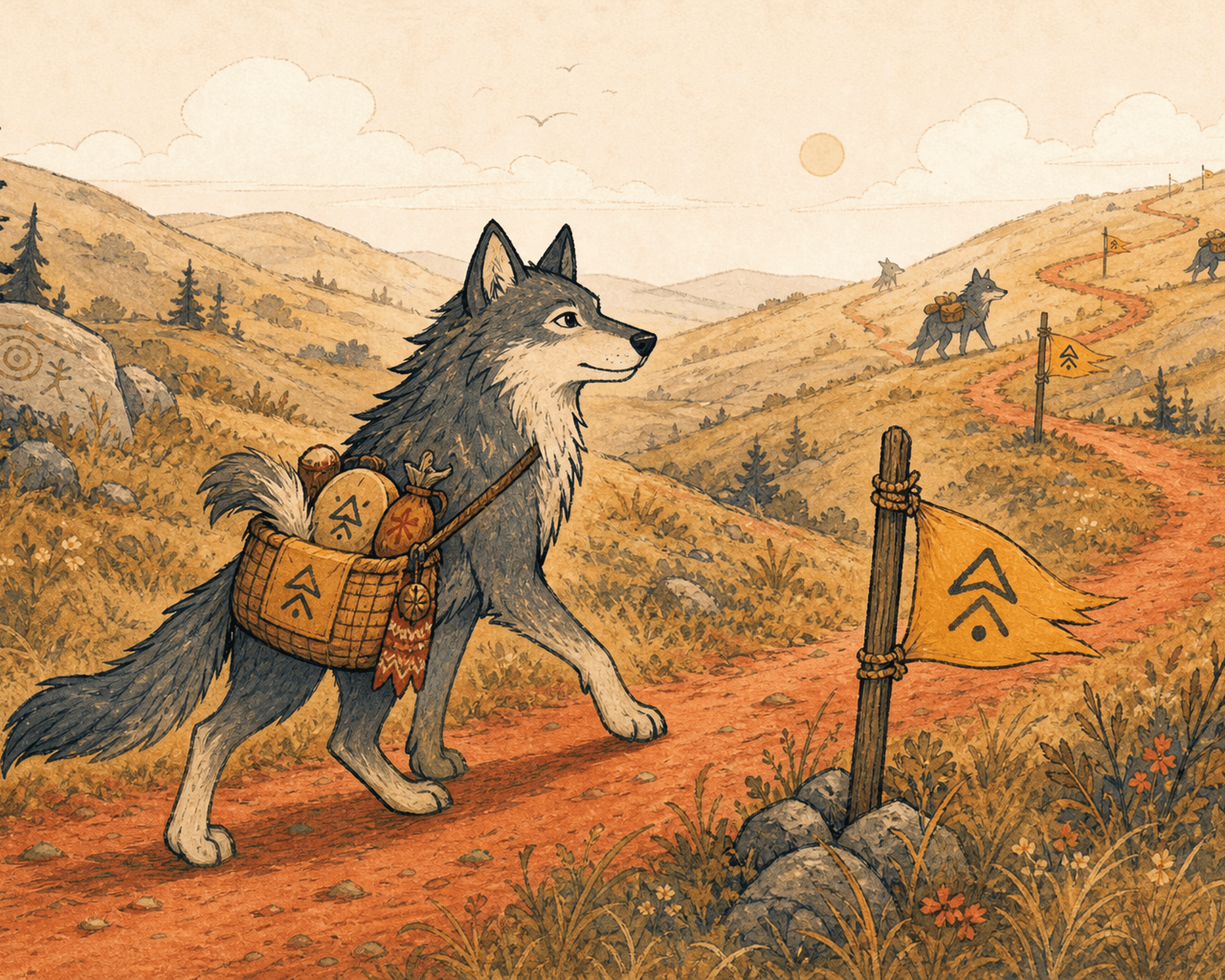 Touring Pack, We carry the pack wherever we go.